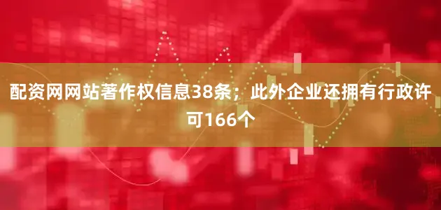 配资网网站著作权信息38条；此外企业还拥有行政许可166个