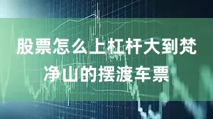 股票怎么上杠杆大到梵净山的摆渡车票